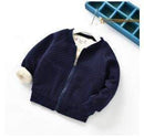 BibiCola autumn kids boys girls warm jacket leisure jacket plus velvet winter spring baby wear cotton shirt late autumn outwear-picture color-9M-JadeMoghul Inc.
