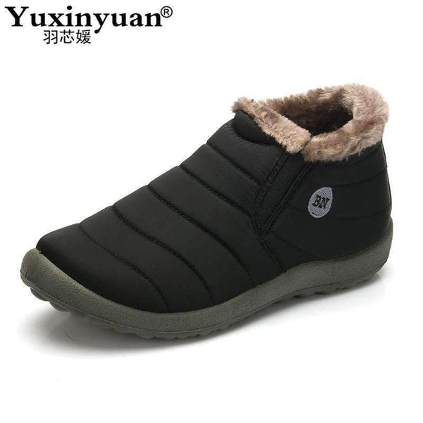 Big size 35-48 Warm Fur Men Snow Boots Shoe Flat Heels plush ankle boots Winter autumn Casual Shoes Platform outdoor Man shoes-army green-8-JadeMoghul Inc.