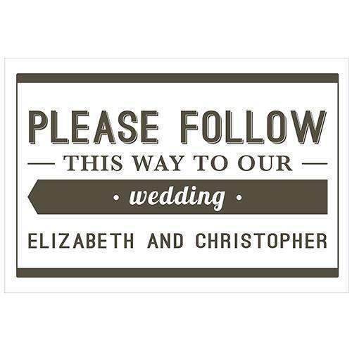 Bistro Bliss Directional Wedding Sign (Pack of 1)-Wedding Signs-JadeMoghul Inc.