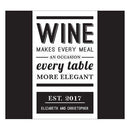 Bistro Bliss Rectangular Label Charcoal (Pack of 1)-Wedding Favor Stationery-Charcoal-JadeMoghul Inc.