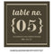 Bistro Bliss Square Table Numbers Numbers 1-12 Charcoal Background With White Text (Pack of 12)-Table Planning Accessories-Charcoal Background With White Text-1-12-JadeMoghul Inc.