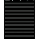 BLACK 10 POCKET CHART-Learning Materials-JadeMoghul Inc.