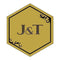 Black and Gold Opulence Diecut Sticker (Pack of 1)-Wedding Favor Stationery-JadeMoghul Inc.