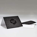 Black and Gold Opulence Thank You Card With Fold (Pack of 1)-Weddingstar-JadeMoghul Inc.