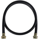 Black EPDM Washing Machine Hose, 5ft-Washing Machine Connection & Accessories-JadeMoghul Inc.