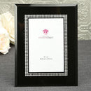 Black Glass Frame with Silver-Boy Wedding / Ring bearer-JadeMoghul Inc.