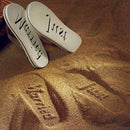 Black or White Just Married Sandals Medium For Him (Black) (Pack of 1)-Personalized Gifts By Type-JadeMoghul Inc.