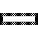 BLACK POLKA DOTS NAME PLATES-Learning Materials-JadeMoghul Inc.