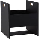 Black PVC Record Crate-CD/DVD Storage-JadeMoghul Inc.