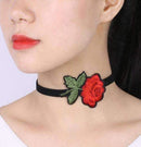 Black Rose Choker for Women-93-JadeMoghul Inc.