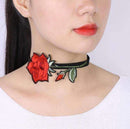 Black Rose Choker for Women-95-JadeMoghul Inc.