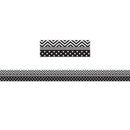 BLACK & WHITE CHEVRON AND DOTS TRIM-Learning Materials-JadeMoghul Inc.