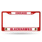 Best License Plate Frame Blackhawks Red Colored Chrome Frame