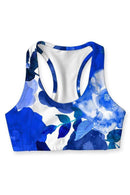 Blue Blood Stella Seamless Racerback Sport Bra - Women-Blue Blood-XS-Blue/White-JadeMoghul Inc.