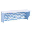 Blue Chevron Wall Shelf-CHEV-JadeMoghul Inc.