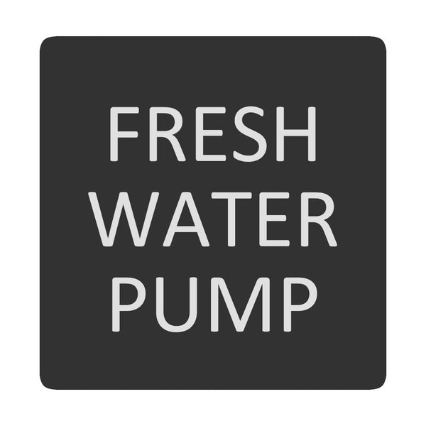 Blue Sea 6520-0200 Square Format Fresh Water Pump Label [6520-0200]-Switches & Accessories-JadeMoghul Inc.