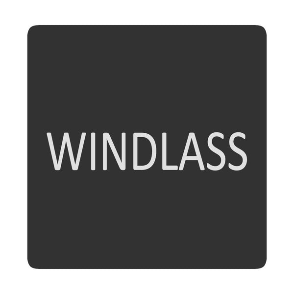 Blue Sea 6520-0448 Square Format Windlass Label [6520-0448]-Switches & Accessories-JadeMoghul Inc.