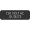 Blue Sea Large Format Label - "120 Volt AC Outlets" [8063-0006]-Switches & Accessories-JadeMoghul Inc.