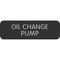 Blue Sea Large Format Label - "Oil Change Pump" [8063-0331]-Switches & Accessories-JadeMoghul Inc.