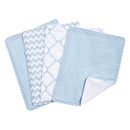 Blue Sky 4 Pack Burp Cloth Set-SKY BLUE-JadeMoghul Inc.