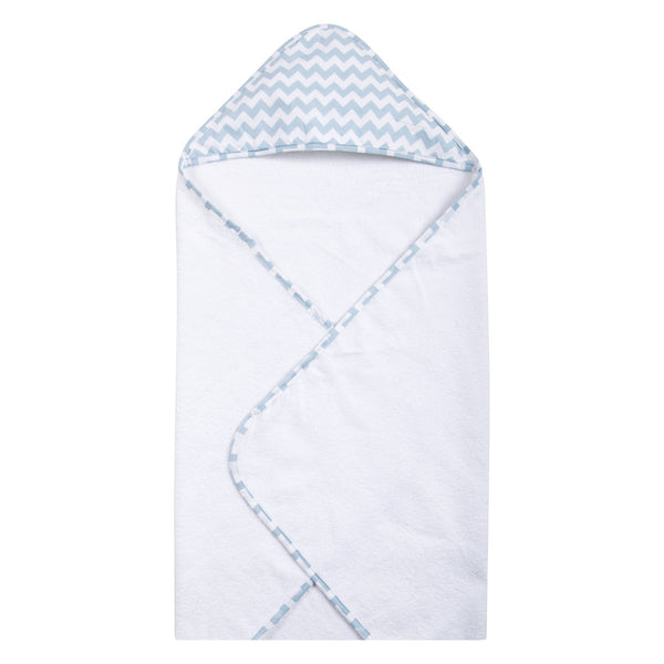 Blue Sky Chevron Deluxe Hooded Towel-SKY BLUE-JadeMoghul Inc.