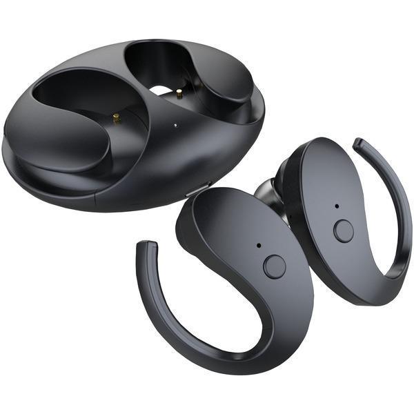 Bluetooth(R) Sport Earbuds with Microphone & Charging Station-Headphones & Headsets-JadeMoghul Inc.