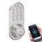 Bluetooth(R)/Keypad Dead Bolt, Satin Nickel-Door Hardware & Accessories-JadeMoghul Inc.