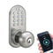 Bluetooth(R)/Keypad Doorknob, Satin Nickel-Door Hardware & Accessories-JadeMoghul Inc.
