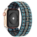 Bohemia Elastic Nylon Loop Strap for Apple Watch Band 6 38mm 40mm 42mm 44mm Iwatch Series 6 5 4 3 2 Watch Replacement Strap JadeMoghul Inc.