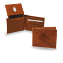 Men's Bifold Wallet Boise State Embossed Leather Billfold