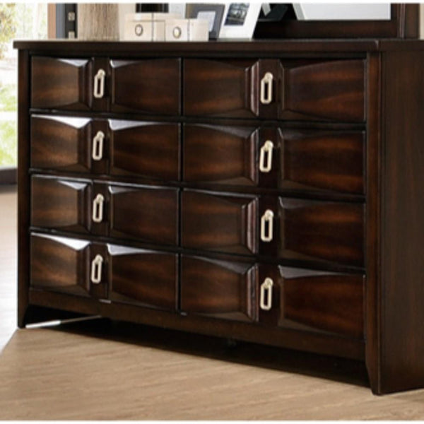 Bold and Striking Style Dresser, Varnish Oak-Dressers-Oak-Varnish Oak-JadeMoghul Inc.
