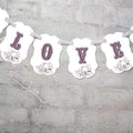 Bold Floral Flair Decorative Shape Bunting Banner Berry (Pack of 1)-Wedding Signs-Berry-JadeMoghul Inc.