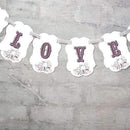Bold Floral Flair Decorative Shape Bunting Banner Berry (Pack of 1)-Wedding Signs-Fuchsia-JadeMoghul Inc.