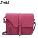 Bolish Fashion Women's Handbag Small Crossbody Bags Vintage Spring Female Shoulder Bag Nubuck Leather Women Bag-red plus-JadeMoghul Inc.