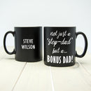 Discount Mugs Bonus Dad Black Matte Mug