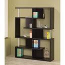 Book Cases Phenomenal black Spacious wooden bookcase Benzara