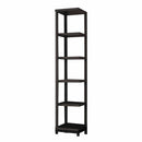 Book Cases Voluminous Bookcase, Cappuccino Brown Benzara