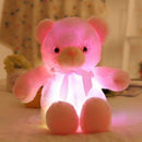 BOOKFONG 50cm Creative Light Up LED Teddy Bear Stuffed Animals Plush Toy Colorful Glowing Teddy Bear Christmas Gift for Kids-Pink-JadeMoghul Inc.