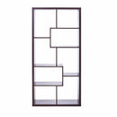 Bookshelves Bookshelf - 35" X 11" X 71" Cappuccino Hollow Bookcase HomeRoots