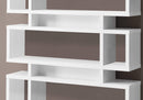 Bookshelves Kids Bookshelf - 12" x 47'.25" x 54'.75" White, Particle Board, Hollow-Core - Bookcase HomeRoots