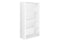 Bookshelves White Bookshelf - 47.5" White Particle Board and MDF Bookshelf with Adjustable Shelves HomeRoots
