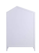 Bookshelves Wooden Bookshelf - 14" X 33" X 50" White Pink Wood Bookcase HomeRoots