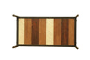 Bookshelves Wooden Bookshelf - 17" X 33" X 83" Metal Base Acacia Wood Bookshelf HomeRoots