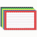 BORDER INDEX CARDS 3X5 POLKA DOT-Supplies-JadeMoghul Inc.