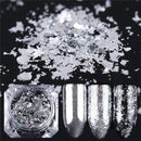 BORN PRETTY Mirror Glitter Silver Gold Nail Flakes Bling Nail Sequins Shinning Nail Art Glitter Powder Paillette Decoration 0.2g-SILVER-JadeMoghul Inc.