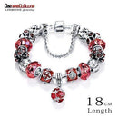 Bottom Price Promotion 2 Weeks LZESHINE Antique Silver Original Women Glass Charm Bracelet & Bangle Fit Charm Bracelet-PCBR0054 18cm-JadeMoghul Inc.