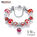 Bottom Price Promotion 2 Weeks LZESHINE Antique Silver Original Women Glass Charm Bracelet & Bangle Fit Charm Bracelet-PCBR0055 19cm-JadeMoghul Inc.