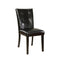 Boulder I Contemporary Side Chair, Set Of Two, Black-Armchairs and Accent Chairs-Black-Leatherette Solid Wood Wood Veneer & Others-JadeMoghul Inc.