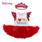 Boutique Baby Clothes for Girls as Mother's Day Gift Sleeveless Red Dress for Infant Girl Newest Style 2017 Spring Mesh Dresses-RC301-12M-JadeMoghul Inc.