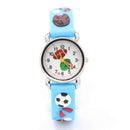 Boys 3D Cartoon Silicone Quartz Sports Ball Wrist Watch-sky blue-JadeMoghul Inc.